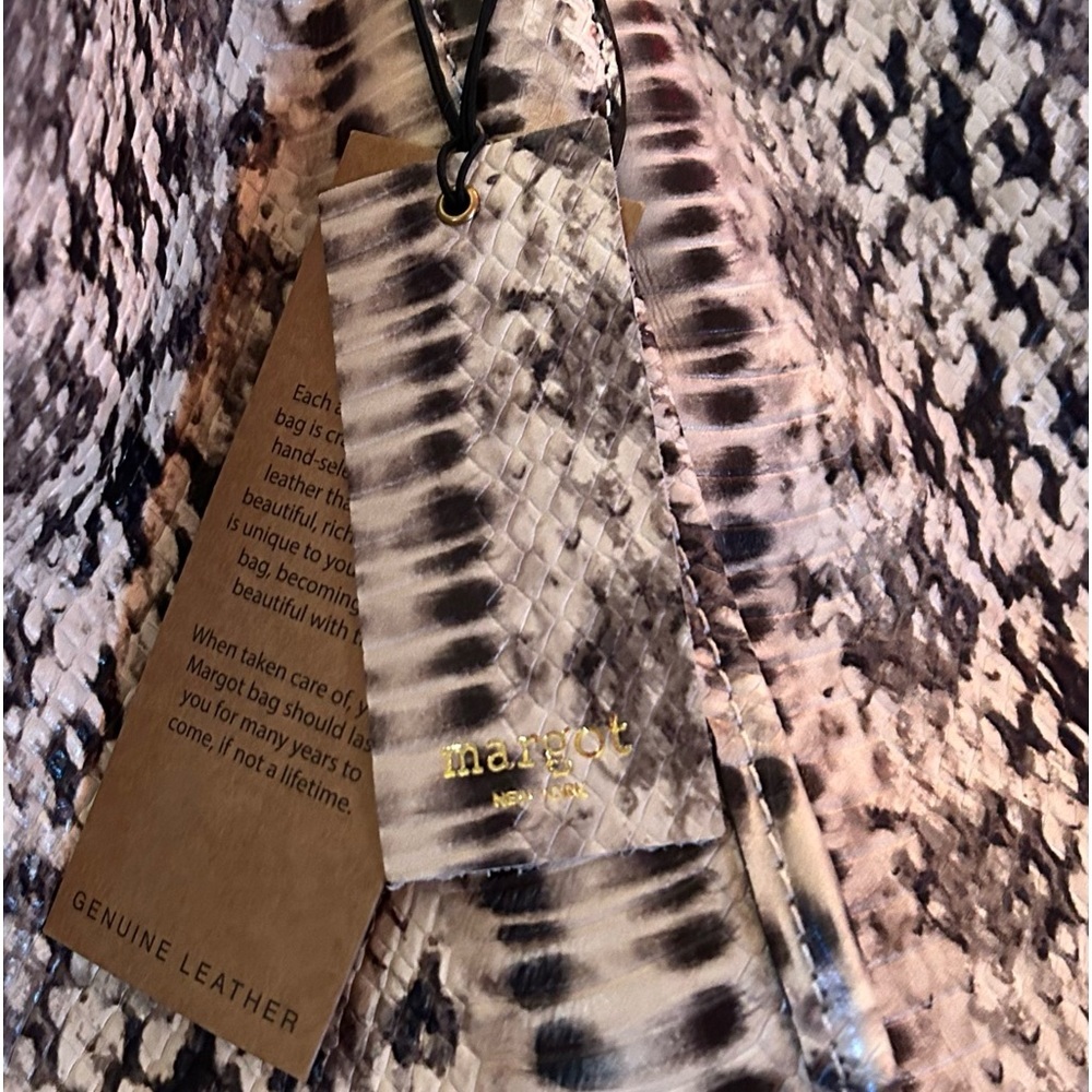 Margot Adele Oversized Python Embossed Leather To… - image 6